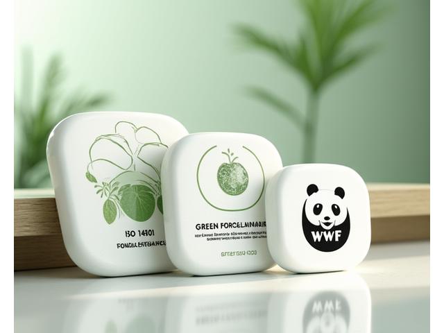 Πλακέτες με πιστοποιήσεις ISO 14001, Green Porcelain Mark και το λογότυπο του WWF.